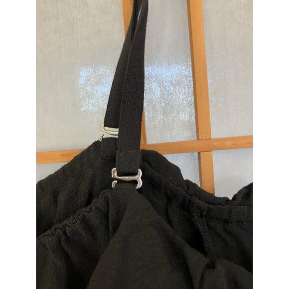 NWT BEBE L/S Off Shoulder Top, XSmall Blouse w/ Detach Straps Black MSRP $69 - Picture 3 of 9